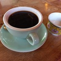 Coffee with oat milk at Sunbowl in Koh Phangan