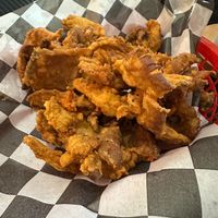 Fried Oyster Mushrooms at Vegan House Shack Kitchen @ Planted by Faith in Greenville