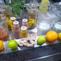 Homemade drinks at Bombay Express in Vienna