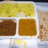 Lunch menu & chapati at Bombay Express in Vienna