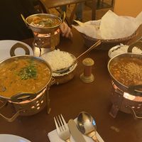 Tofu tikka masala (on the left)  at Golden Tikka in Prague