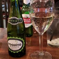 One glass of Moscato at Cornish Pasty Co in Mesa