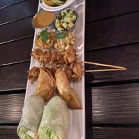 Vegan appetizer platter  at Plumeria in San Diego