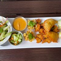 sampler plate   at Plumeria in San Diego