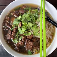 duck noodle soup   at Plumeria in San Diego