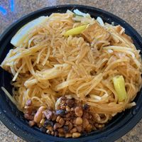 Pad thai with fried tofu  at Plumeria in San Diego