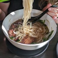 Vegan duck soup at Plumeria in San Diego