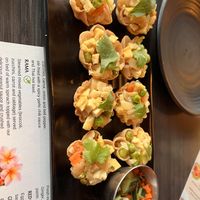 Flower cups  at Plumeria in San Diego