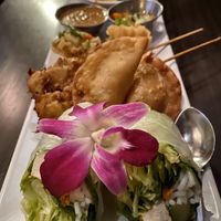 Appetizer sampler at Plumeria in San Diego