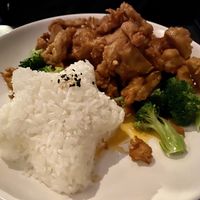 Tangerine chick’n at Plumeria in San Diego