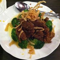 Tangerine chick'n at Plumeria in San Diego