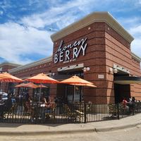 The outside of the building at Honey Berry in Dallas