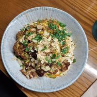 Gebackener Blumenkohl at Space Falafel in Riga