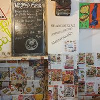 Menu at El Shamuskiao in Havana