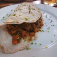 Taco vegan at El Shamuskiao in Havana