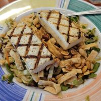 Grilled tofu on the thai salad at Sharky's On the Pier in Venice