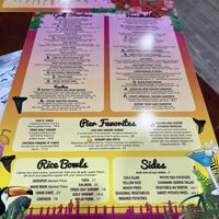 Menu 2 with vegetarian labels  at Sharky's On the Pier in Venice