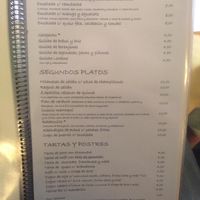 Menu (Spanish) at Galgala Vegetariano in Vigo