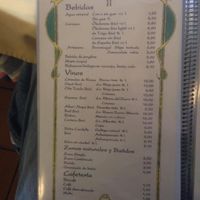 Menu (Spanish) at Galgala Vegetariano in Vigo