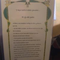 Menu (Spanish) at Galgala Vegetariano in Vigo