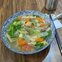 Veg noodles at Ci Hong Vegetarian 慈鴻素食 in New Taipei City