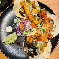 Vegan tacos  at Gracias Madre in Puerto Villamil