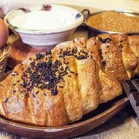 Chocolate spelt croissants at Forn Fortino in Barcelona