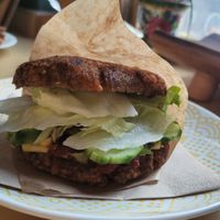 Gluten free sandwich at Veshta in Bankya