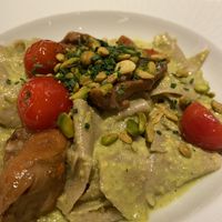 Pistacchio Pesto pasta, incredible!  at Disney's Hotel New York – The Art of Marvel in Chessy