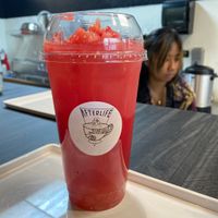 May viral special!  Watermelons Lime Refresher with real watermelon chunks! (And T)  at Afterlife Tea and Boba Room in Las Vegas