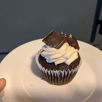 Salted caramel cupcake at Vegan East - 34th Ave S in Minneapolis