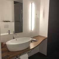 There’s a towel warmer (not pictured) too! at Almodovar Hotel in Berlin