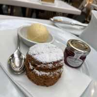 Homemade scone with jam - vegan   at Harvey Nichols in South West London