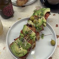 One of their sourdough options   at Mistral Coffee House in Mallorca