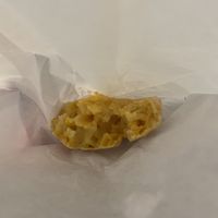 Terrible picture but you must try the Brazilian cheese bread. The inside looks and tastes like Mac and cheese    at VACA'S in Chicago