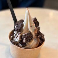 Vanilla Chocolate swirl with house made “n’oreos”  at VACA'S in Chicago
