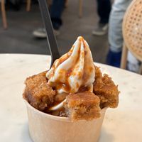 Apple Fest Special-apple cider cake and caramel drizzle  at VACA'S in Chicago