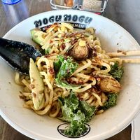 Vegan Tokyo Mazemen — after stirring  at Mogumogu in Los Angeles