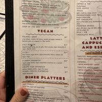 Vegan lunch options  at The Local's Spot in Egg Harbor
