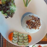 Rice with beans at Saung Kitchen in Chiang Mai