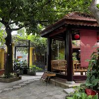 Outside seeting area  at TRÚC THÔN in Thanh Hoa