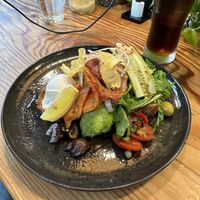 No named yet plate (with salmon and a poached egg)  at Cafe Nerd in Gyeongju