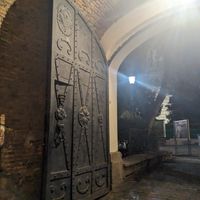 Entrance at Hanul Lui Manuc in Bucharest