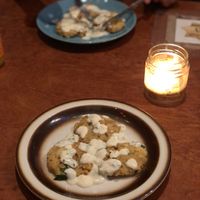 appetizer chickpea potato patty  at Maastricht goes Vegan in Maastricht