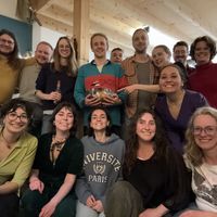 A few of the attendees.  at Maastricht goes Vegan in Maastricht