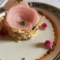 The pickled veggies are actually delicious   at Disneyland - Restaurant Walts in Chessy