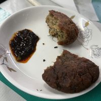 Soy burgers  at Chepa Phon Phan Restaurant - ຮ້ານອາຫານເຈປ້າພອນພັນ in Luang Prabang