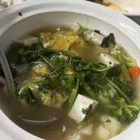 Tofu and wonton soup  at Chepa Phon Phan Restaurant - ຮ້ານອາຫານເຈປ້າພອນພັນ in Luang Prabang