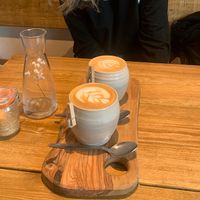 Oat milk latte  at Procaffeinated in Salford