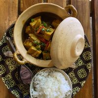 Braised tofu and pineapple  at Vegito in Phan Thiet